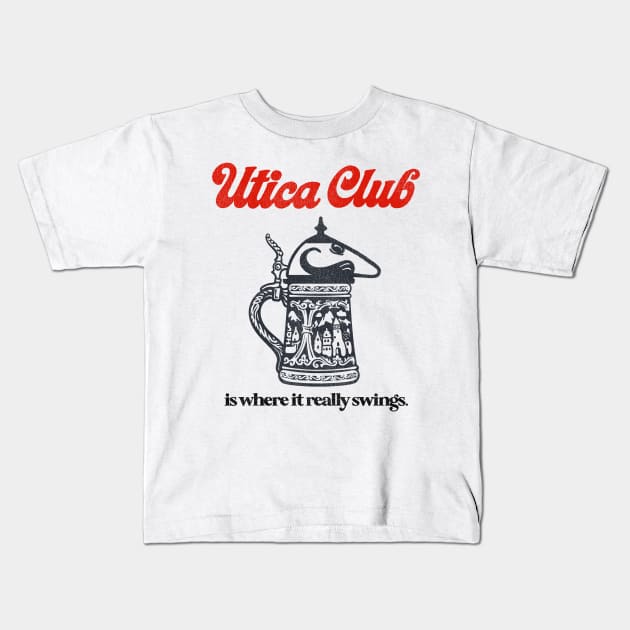 Club 'Swings' Beer Retro Defunct Breweriana Kids T-Shirt by darklordpug